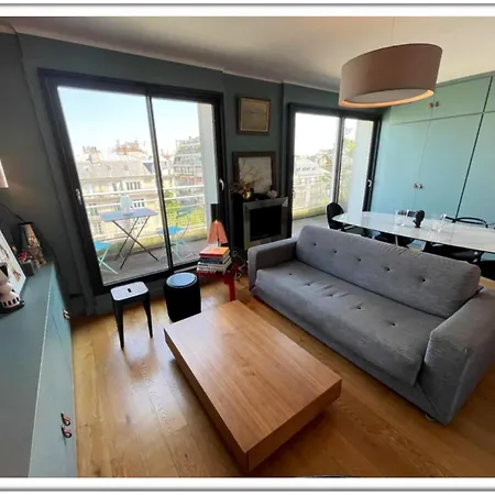 Charm, Confort, Facing Tour Eiffel Near Seine River Wifi 4 P Appartamento